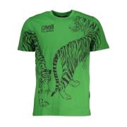 Cavalli Class Tiger Print T-shirt - Grön Green, Herr