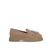 Alma EN Pena Tassel platt loafer Beige, Dam