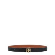 Tory Burch Vändbar bälte 138935-001 Black, Dam