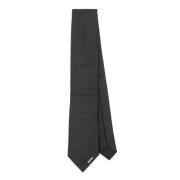 Hugo Boss Lyxig Sidenslips Tillverkad i Italien Black, Herr