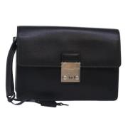 Dior Vintage Pre-owned Laeder kuvertvskor Black, Dam