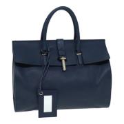 Balenciaga Vintage Pre-owned Laeder handvskor Blue, Dam