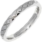 Chanel Vintage Pre-owned Metall ringar Gray, Dam