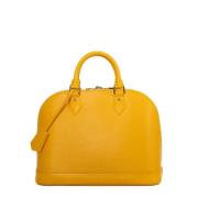 Louis Vuitton Vintage Pre-owned Laeder handvskor Yellow, Dam