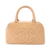 Chanel Vintage Pre-owned Laeder chanel-vskor Beige, Dam