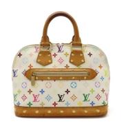 Louis Vuitton Vintage Pre-owned Canvas handvskor White, Dam