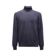 Gran Sasso Turtleneck Sweater Blue, Herr