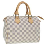 Louis Vuitton Vintage Pre-owned Canvas handvskor White, Dam