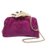 Jimmy Choo Pre-owned Pre-owned Mocka kuvertvskor Purple, Dam