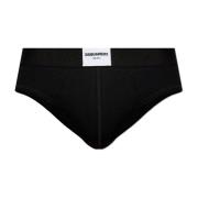 Dsquared2 Bomullsbriefs med logotyp Black, Herr