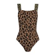 Versace Djurmönstrad bodysuit Brown, Dam