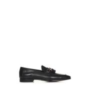 Tom Ford Svarta läderloafers med tofsar Black, Herr