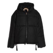 N21 Svart Oversized Kort Dunjacka Black, Dam