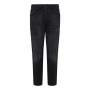 Michael Coal Svarta Slim Fit Distressed Jeans Black, Herr