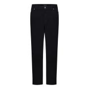 Brioni Svarta Slim Fit Straight Leg Jeans Black, Herr