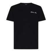 Balmain Svart Logot-shirt för Män Black, Herr