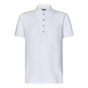 Balmain Vit Monogram Polotröja White, Herr