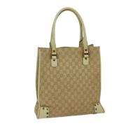 Gucci Vintage Pre-owned Canvas gucci-vskor Beige, Dam