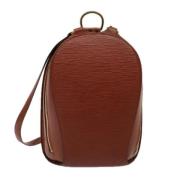 Louis Vuitton Vintage Pre-owned Laeder ryggsckar Brown, Dam