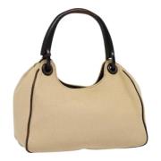 Gucci Vintage Pre-owned Canvas gucci-vskor Beige, Dam