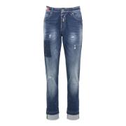 Carlo Colucci Förstörda jeans i använd-look Cavicchioli Blue, Herr