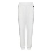 Ermenegildo Zegna Vita Ribbade Byxor med Logobrodyr White, Herr