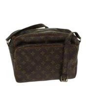 Louis Vuitton Vintage Pre-owned Canvas axelremsvskor Brown, Dam