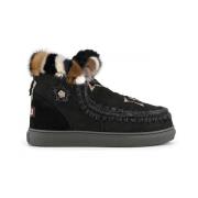 Mou Svart Eskimo Sneaker med Minkpäls Black, Dam