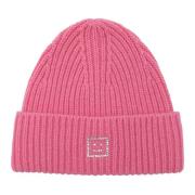 Acne Studios Cuff Beanie Hat Pink, Unisex