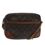 Louis Vuitton Vintage Pre-owned Canvas axelremsvskor Brown, Dam