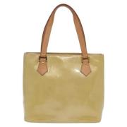 Louis Vuitton Vintage Pre-owned Laeder totevskor Beige, Dam