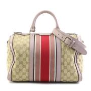 Gucci Vintage Pre-owned Canvas gucci-vskor Beige, Dam