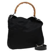 Gucci Vintage Pre-owned Nylon gucci-vskor Black, Dam