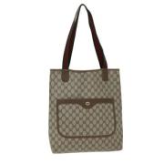 Gucci Vintage Pre-owned Canvas totevskor Beige, Dam