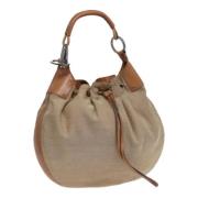 Gucci Vintage Pre-owned Canvas axelremsvskor Beige, Dam