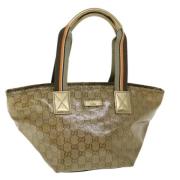 Gucci Vintage Pre-owned Canvas axelremsvskor Orange, Dam