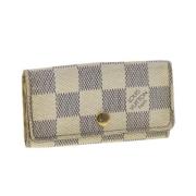 Louis Vuitton Vintage Pre-owned Canvas nyckelhllare Beige, Dam