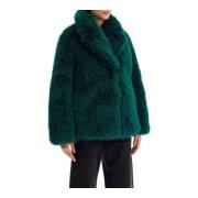 Stand Studio Faux Fur Hunter Coat Green, Dam