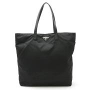 Prada Vintage Pre-owned Canvas totevskor Black, Dam