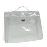 Hermès Vintage Pre-owned Vinyl handvskor White, Dam