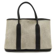 Hermès Vintage Pre-owned Canvas handvskor Gray, Dam