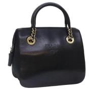 Prada Vintage Pre-owned Laeder handvskor Black, Dam