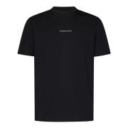 Emporio Armani Svarta T-shirts och Polos med Logotyptryck Black, Herr