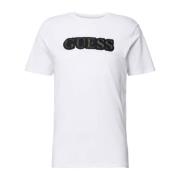 Guess Pärllogo Bomull T-shirt - Vit White, Herr