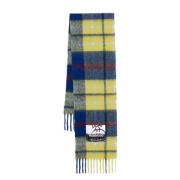 Vivienne Westwood Blå Tartan Alpacka Ull Sjal Multicolor, Herr