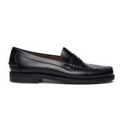 Sebago Svarta Mockasiner i Läder Black, Herr