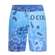 Carlo Colucci Bandana Sweatshort De Chiusole - Exklusivt Design Blue, ...