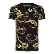 Versace Jeans Couture Svart Chromo Couture T-shirt Black, Herr