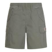 Stüssy Gröna Cargo Shorts med Elastisk Midja Green, Herr