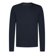 James Perse Blå Crew Neck T-shirts och Polos Blue, Herr